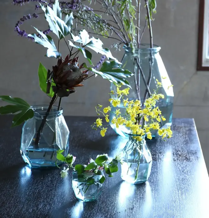Vase | Valencia Recycled Glass | Origami