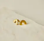 Earrings | Arc Studs | 24K Gold Plated