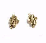 Earrings | Bar Stack Studs | 24KGP