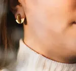 Earrings | Eclipse Stud | 24K Gold Plate