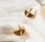 Earrings | Eclipse Stud | 24K Gold Plate