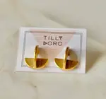 Earrings | Eclipse Stud | 24K Gold Plate