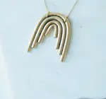 Necklace | Rainbow Pendant | Gold Plated