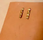 Earrings | Wave Studs | 24KGP