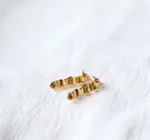 Earrings | Wave Studs | 24KGP