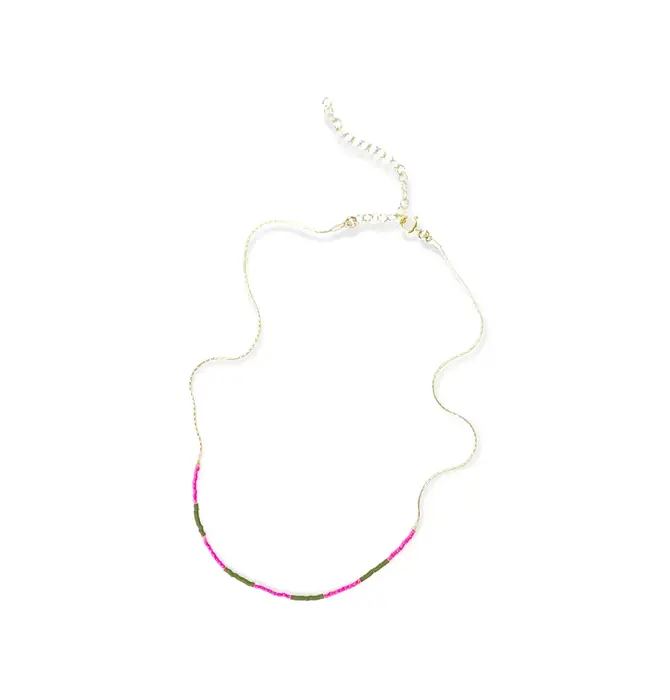 Necklace | "Kaleid" 14K Gold Filled | Japanese Glass Beads