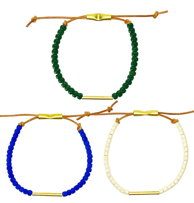 Bracelet | "Mesa" | Japanese Glass Beads