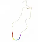 Necklace | "Septima" Rainbow | 14K Gold Filled | Japanese Glass Beads
