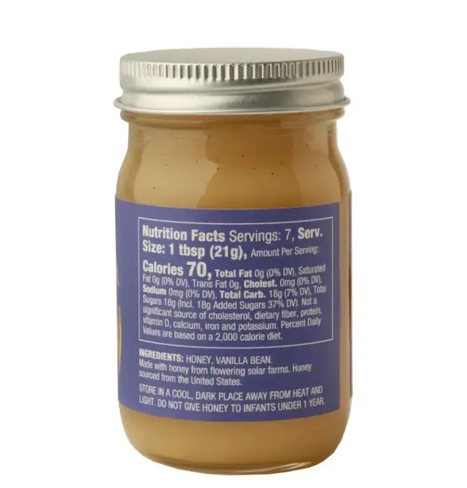 Condiment | Vanilla Honey Spread | Solar Grown™
