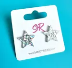 Earrings | Star | Silver Glitter