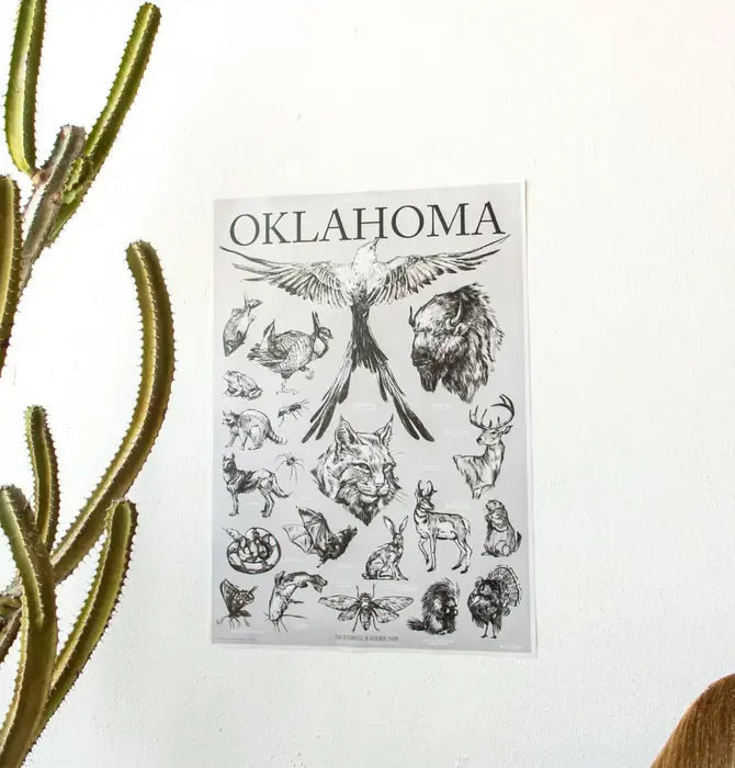 Art Print | Oklahoma Wildlife Chart