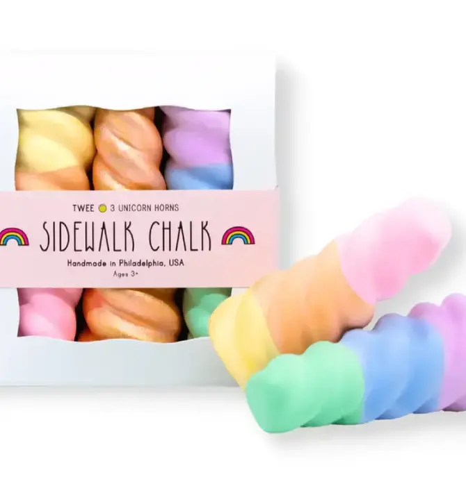 Sidewalk Chalk | Unicorn Rainbow Horns | Set of 3