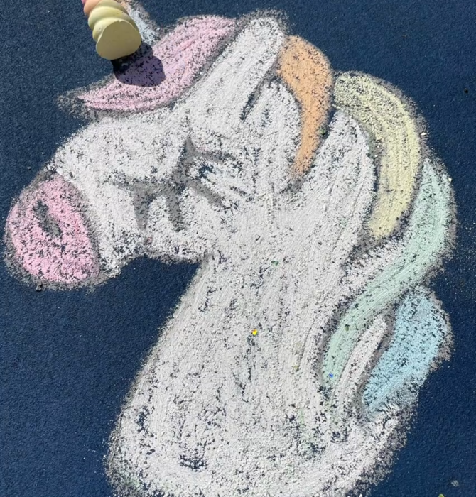 Sidewalk Chalk | Unicorn Rainbow Horns | Set of 3
