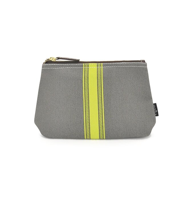 Zipper Pouch | Medium | Mod Stripe | Lime/Ash