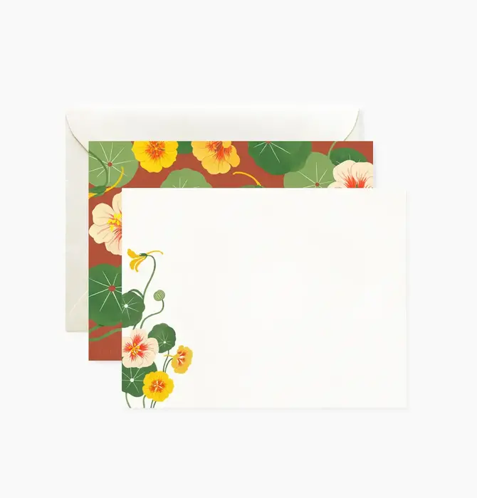 Notecards | Set of 4 | Nasturtium
