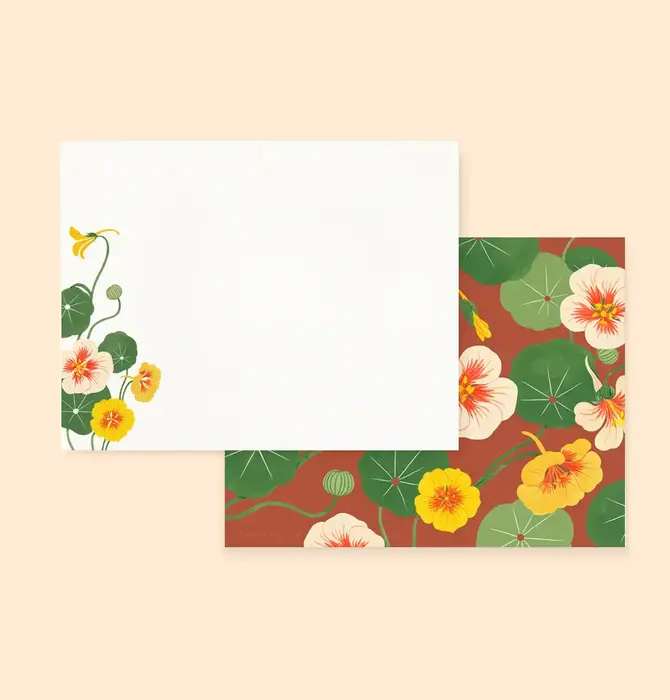 Notecards | Set of 4 | Nasturtium