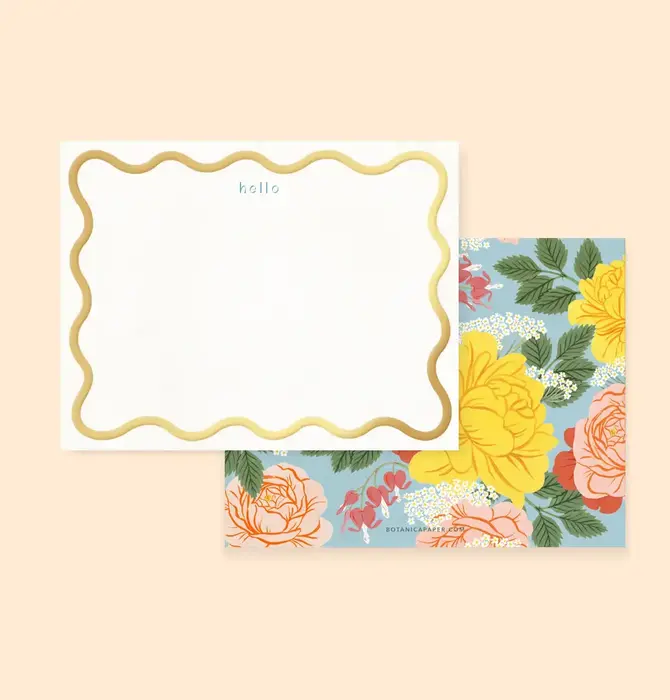 Notecards | Set of 4 | Hello/Nostalgic Florals