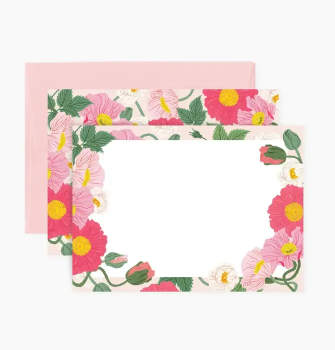 Notecards | Set of 4 | Poppies