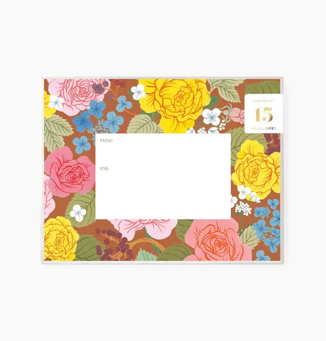 Envelopes | Set of 15 | Rose Garden
