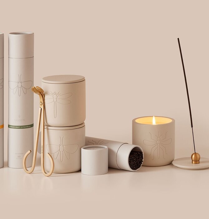 Incense Holder | Sphere | Matte Brass