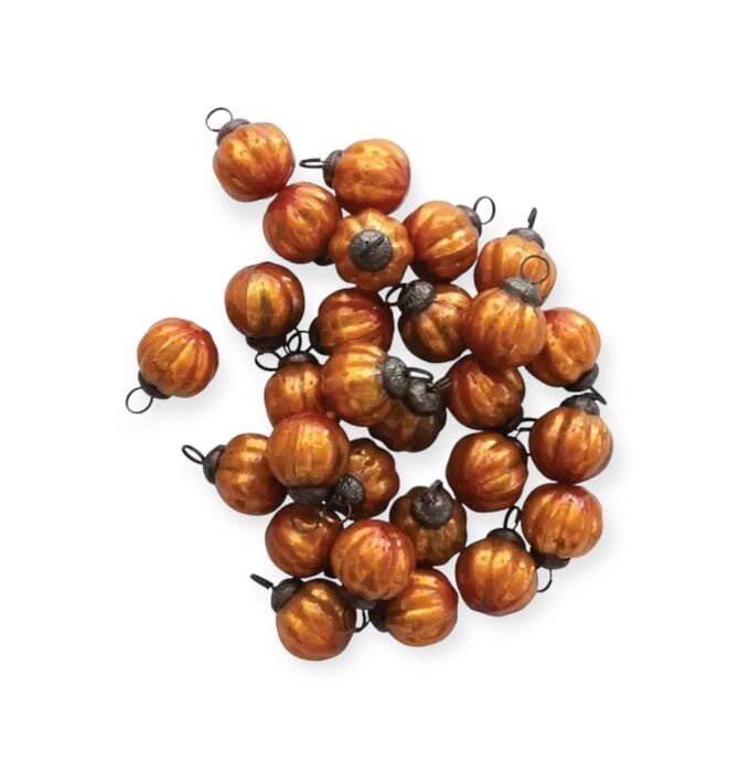 Ornament Set | Recycled Glass | Orange