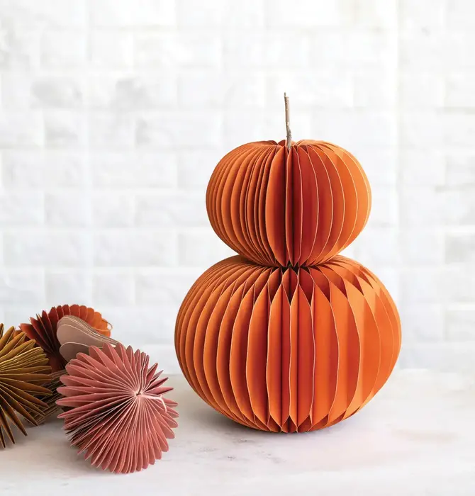 Decor | Paper Honeycomb Pumpkin