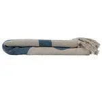 Throw Blanket | Recycled Cotton Blend | Abstract Blue