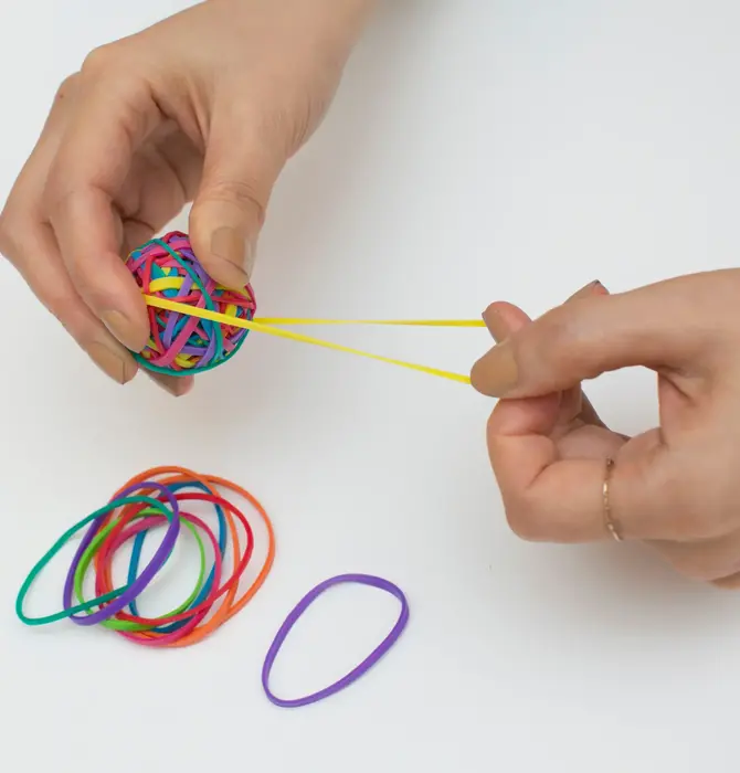 x-Rubber Bands | Rainbow | Set of 48