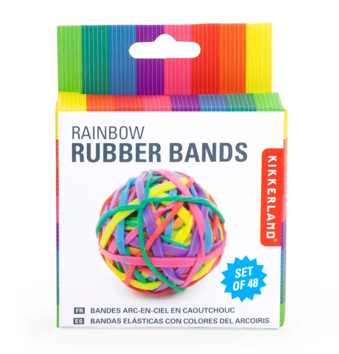 x-Rubber Bands | Rainbow | Set of 48