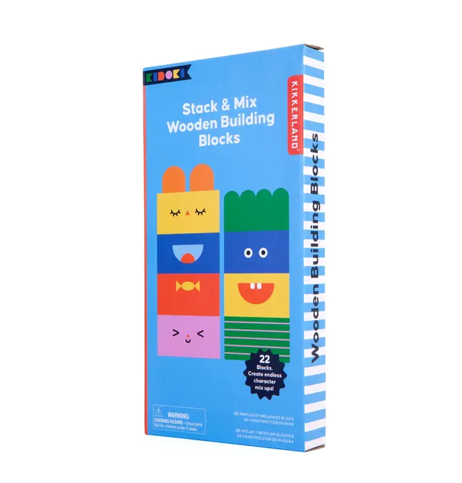 Toy | Wooden Building  Blocks | Stack & Mix