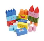 Toy | Wooden Building  Blocks | Stack & Mix