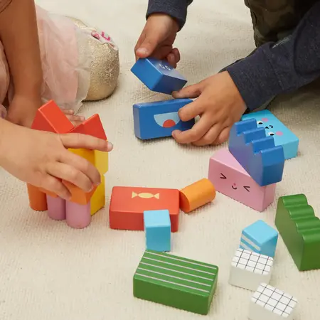 HABA - Jeu 3D Rainbow Cube En Bois (10 Blocs) - Éducatif & Créatif - Dès 3 Ans - Fabriqué En Allemagne