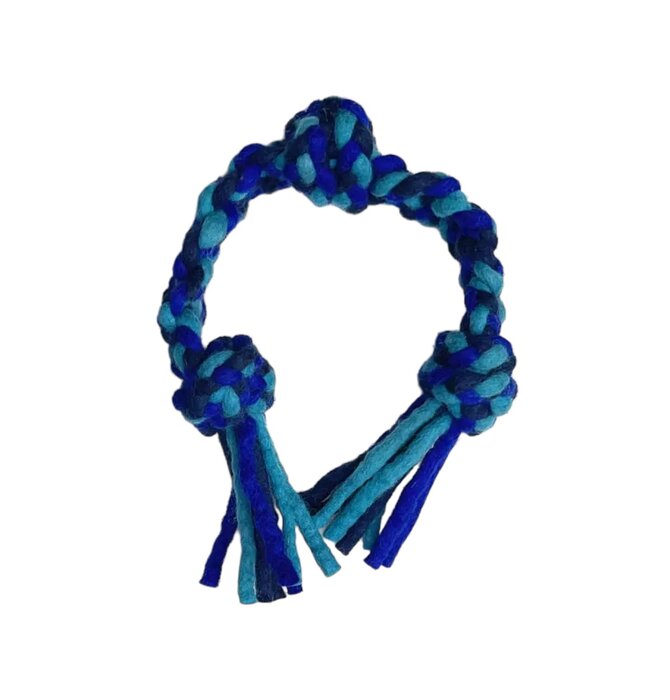 Dog Toy | Knotted Rope Pull | Blue/Turquoise