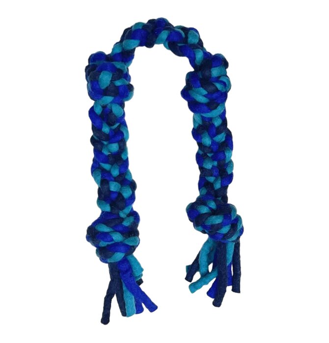 Dog Toy | Knotted Rope Pull | Blue/Turquoise