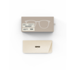 Glasses Readers | #E Trapezoid | Ceramic Beige