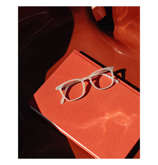 Glasses Readers | #E Trapezoid | Ceramic Beige
