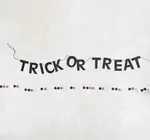 Banner | "Trick or Treat" | Black Paper