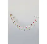 Garland | Wool Felt | "Merry Christmas" | Red + White + Green