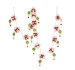 Garland | Merry Christmas | Red + White + Green Diamonds