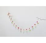 Garland | Merry Christmas | Red + White + Green Diamonds