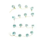 Garland | Mercury Glass Ornament | Mint | Gold Cord