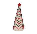 Figure | Wool Felt Tree | Red + Green + Cream | Red Star
