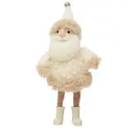 Figure | Santa 7" Felt | Cream Wool Felt | Jingle Bell Hat