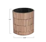 Tealight Holder | Mosaic Glass | Antique Pink