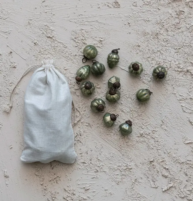 Ornament Set | Mercury Glass | Holiday Shapes