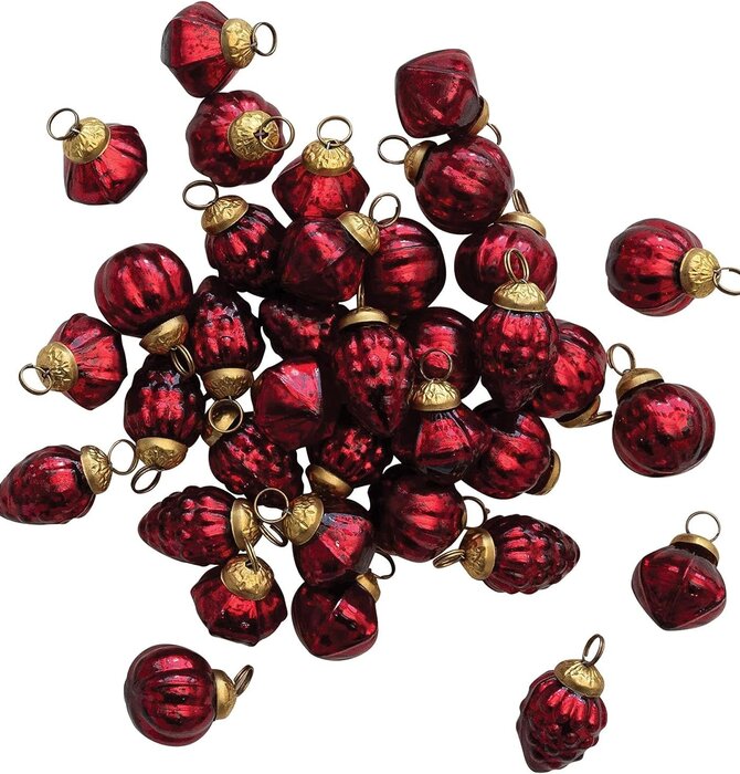 Ornament Set | Mercury Glass | Holiday Shapes