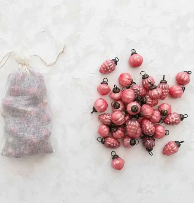 Ornament Set | Mercury Glass | Holiday Shapes