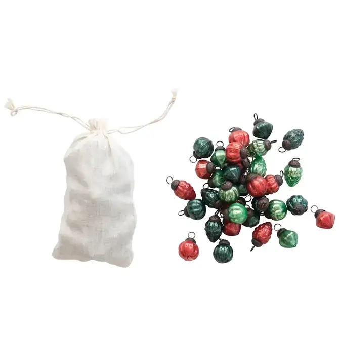 Ornament Set | Mercury Glass | Holiday Shapes