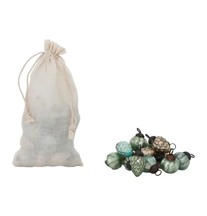 Ornament Set | Mercury Glass | Holiday Shapes