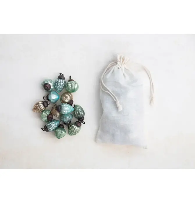 Ornament Set | Mercury Glass | Holiday Shapes